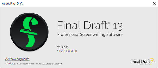 Final Draft