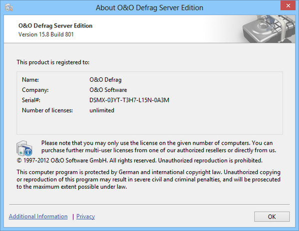 O&O Defrag Server