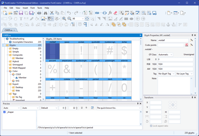 FontCreator